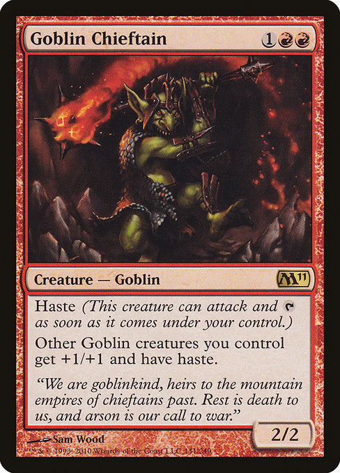 Goblin Chieftain - Magic 2011 (M11)
