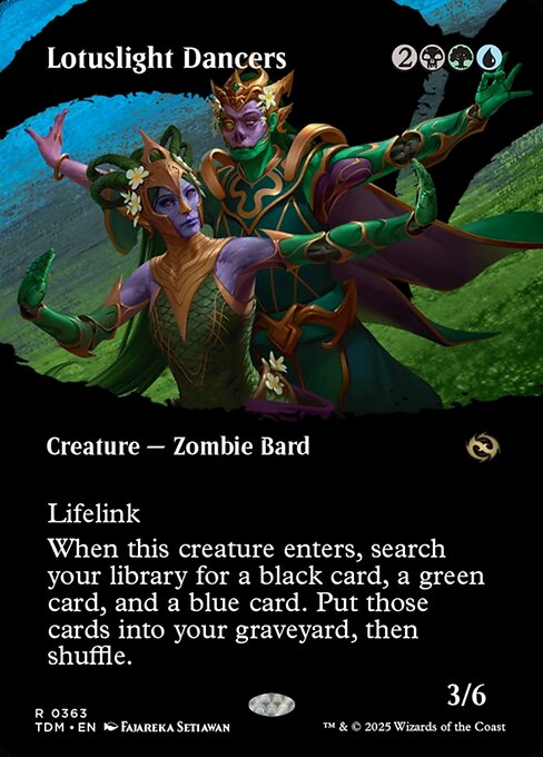 Lotuslight Dancers (Borderless) (Foil) - Tarkir: Dragonstorm