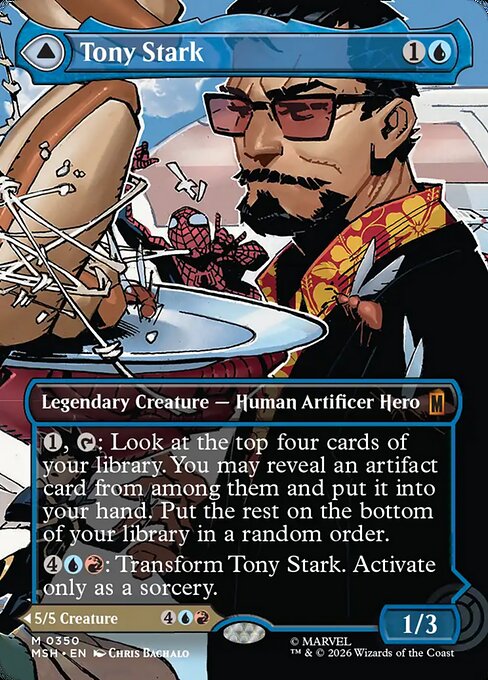 Tony Stark (Borderless) (0350) - Marvel Super Heroes