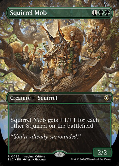 Squirrel Mob (Borderless) - Commander: Bloomburrow