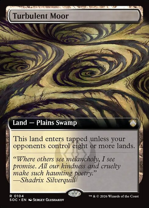 Turbulent Moor (Extended Art) - Commander: Secrets of Strixhaven