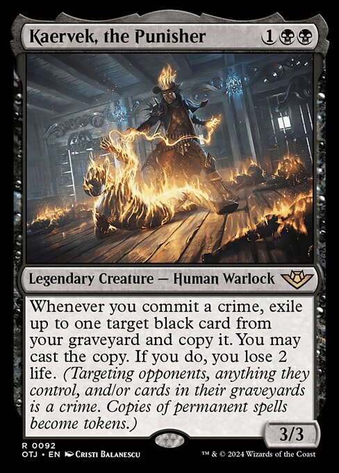 Kaervek, the Punisher (Foil) - Outlaws of Thunder Junction