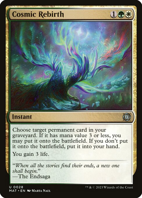 Cosmic Rebirth (Foil) - March of the Machine: The Aftermath