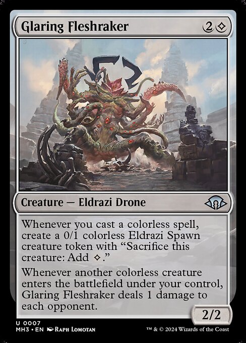 Glaring Fleshraker (Foil) - Modern Horizons 3