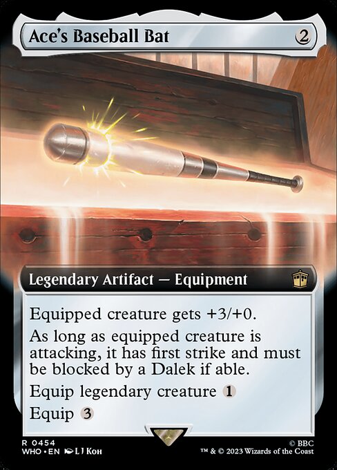 Ace's Baseball Bat (Extended Art) - Universes Beyond: Doctor Who