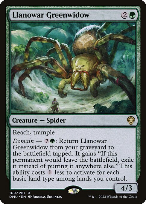 Llanowar Greenwidow (Extended Art) - Dominaria United
