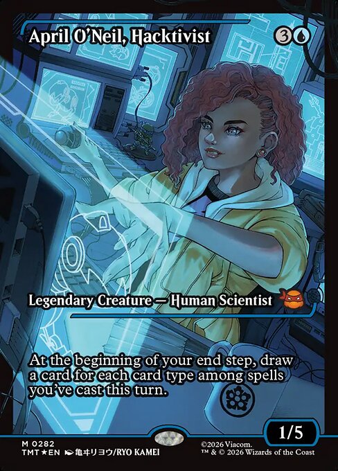 April O'Neil, Hacktivist (0282) (Showcase) (Foil) - Teenage Mutant Ninja Turtles