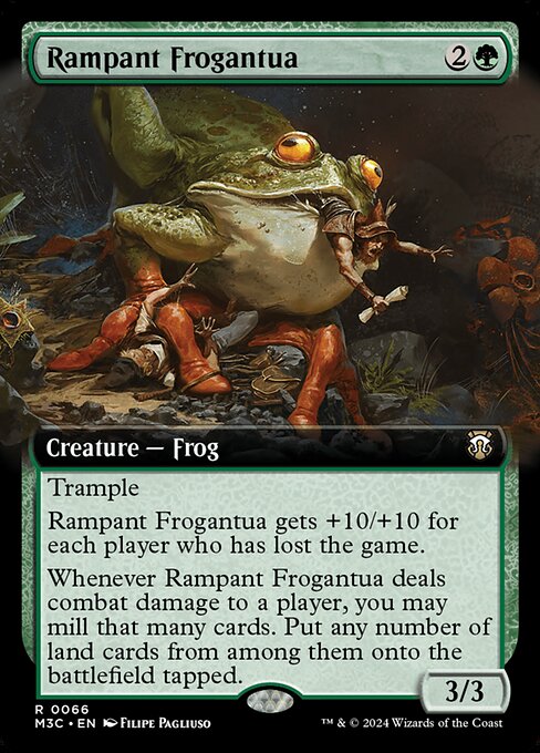 Rampant Frogantua (Extended Art) - Commander: Modern Horizons 3