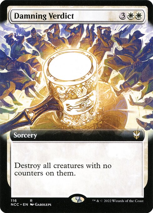 Damning Verdict (Extended Art) - Commander: Streets of New Capenna