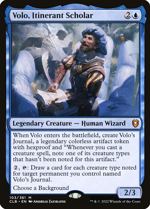 Volo, Itinerant Scholar (Foil) - Commander Legends: Battle for Baldur's Gate