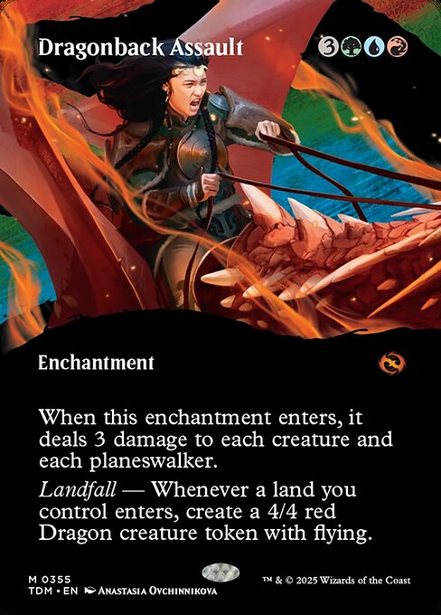 Dragonback Assault (Borderless) - Tarkir: Dragonstorm