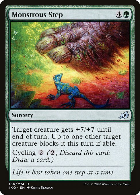 Monstrous Step (Foil) - Ikoria: Lair of Behemoths