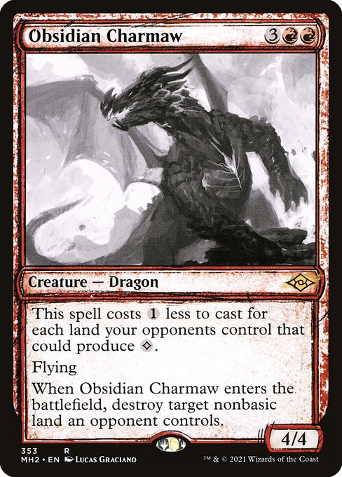 Obsidian Charmaw (Showcase) (Foil) - Modern Horizons 2