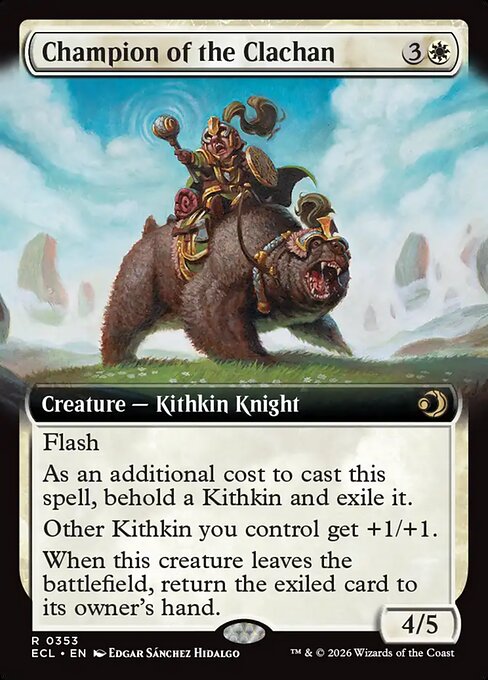 Champion of the Clachan (Extended Art) - Lorwyn Eclipsed