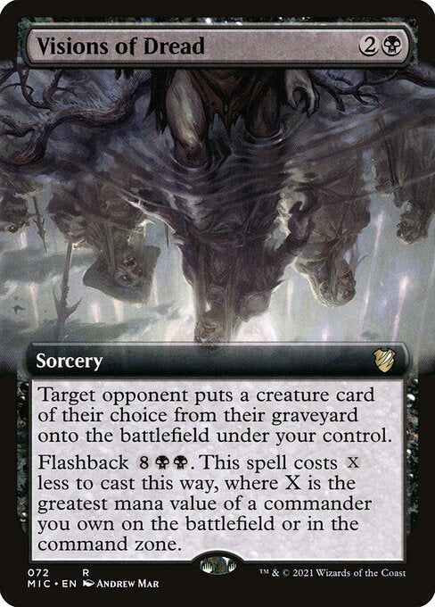 Visions of Dread (Extended Art) - Commander: Innistrad: Midnight Hunt