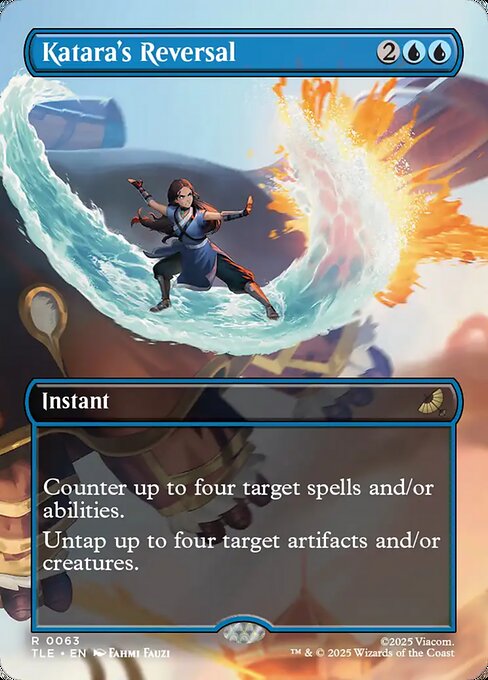 Katara's Reversal (Borderless) (Foil) - Avatar: The Last Airbender: Eternal-Legal