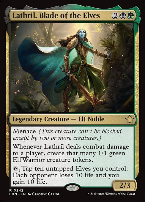 Lathril, Blade of the Elves (Foil) - Foundations