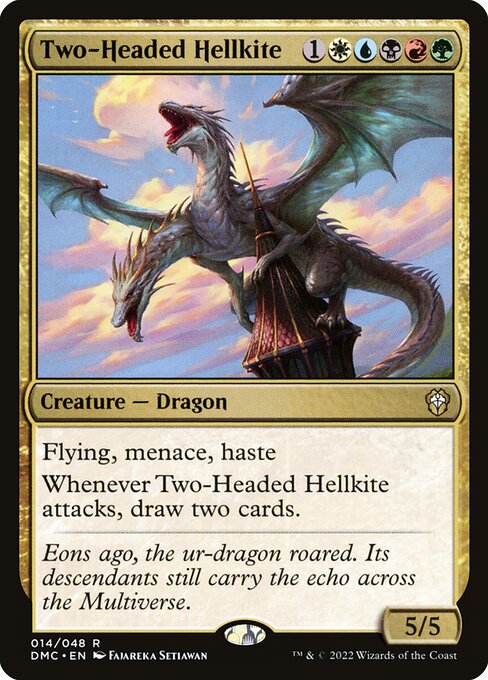 Two-Headed Hellkite - Commander: Dominaria United