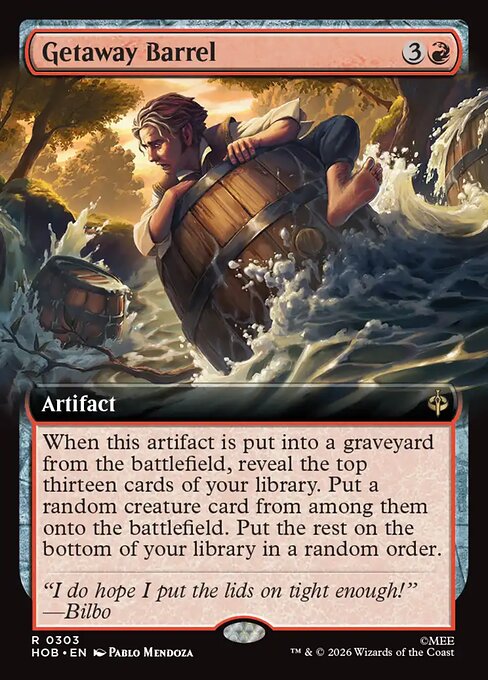 Getaway Barrel (Extended Art) (Foil) - The Hobbit