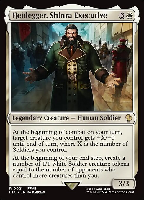 Heidegger, Shinra Executive - Commander: FINAL FANTASY