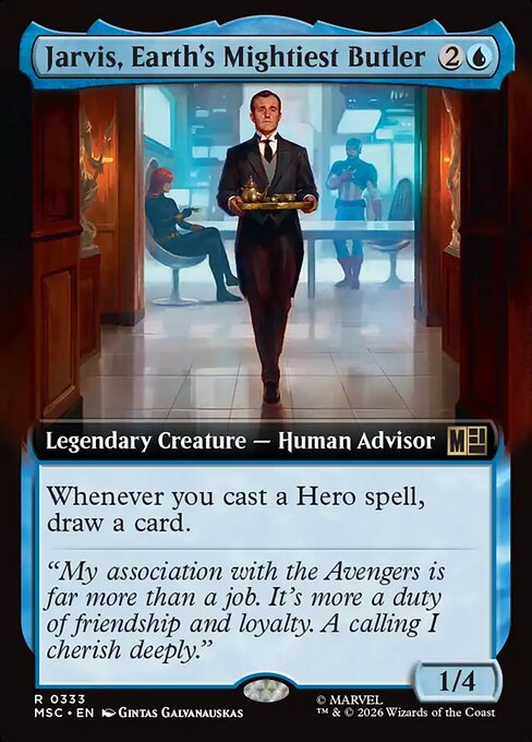 Jarvis, Earth's Mightiest Butler (Extended Art) - Commander: Marvel Super Heroes