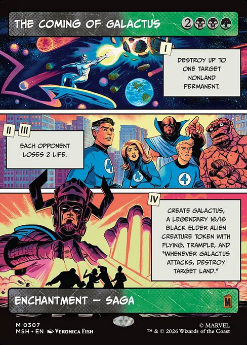 The Coming of Galactus (Borderless) - Marvel Super Heroes