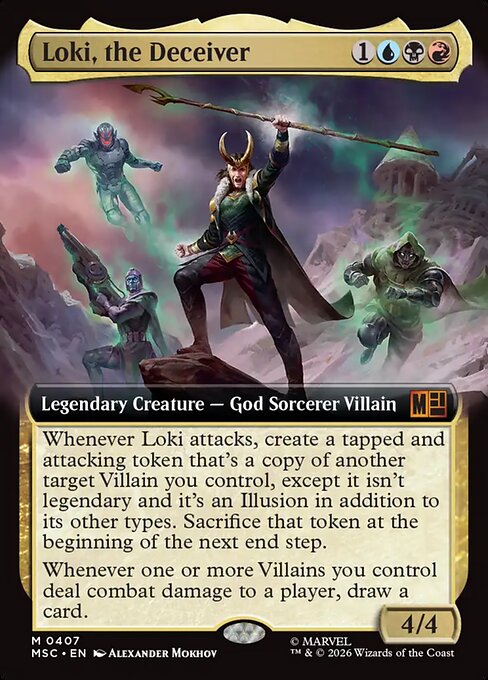 Loki, the Deceiver (Extended Art) - Commander: Marvel Super Heroes