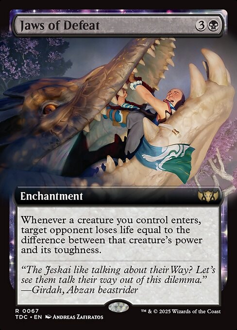 Jaws of Defeat (Extended Art) - Commander: Tarkir: Dragonstorm