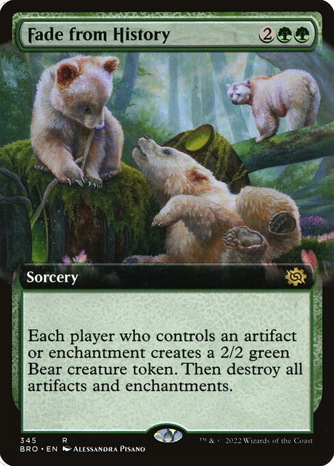 Fade from History (Extended Art) (Foil) - The Brothers' War