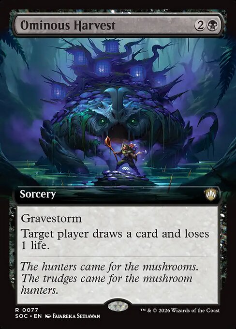 Ominous Harvest (Extended Art) - Commander: Secrets of Strixhaven