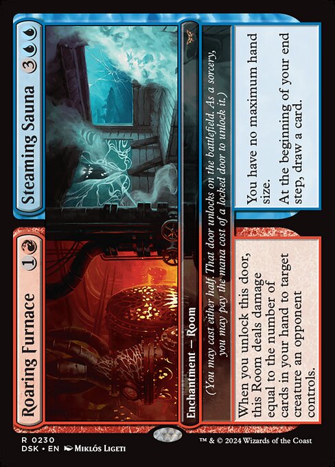 Roaring Furnace // Steaming Sauna (Foil) - Duskmourn: House of Horror