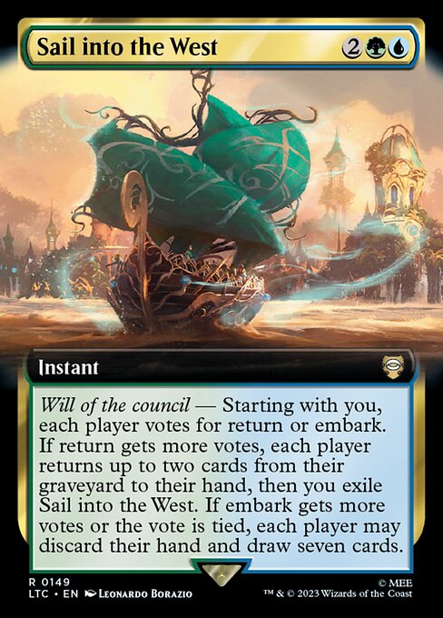 Sail into the West (Extended Art) - Commander: The Lord of the Rings: Tales of Middle-earth