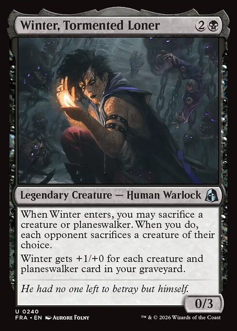 Winter, Tormented Loner (Foil) - Reality Fracture