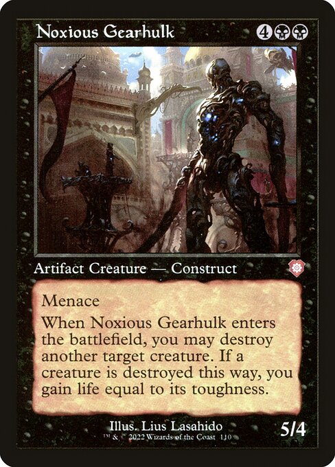 Noxious Gearhulk (Retro Frame) - Commander: The Brothers' War