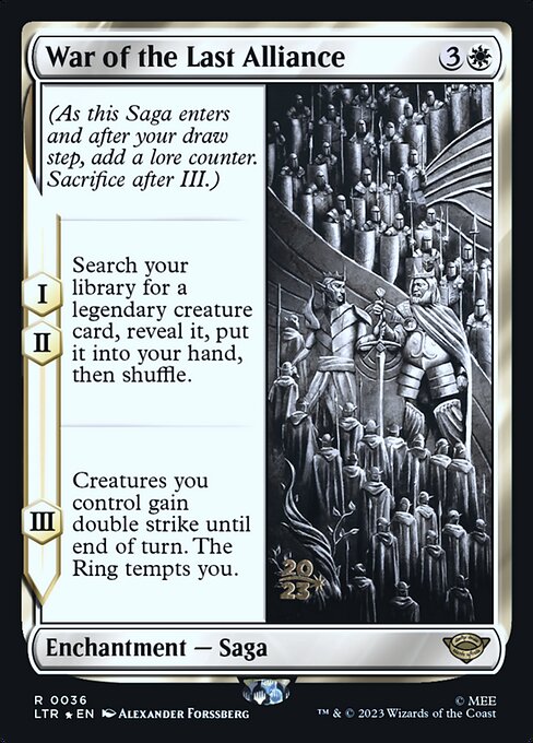 War of the Last Alliance - Prerelease Cards