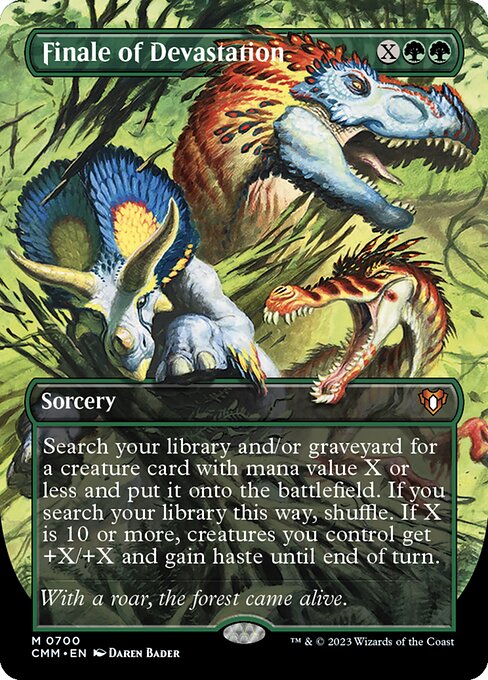 Finale of Devastation (Borderless) (Foil) - Commander Masters