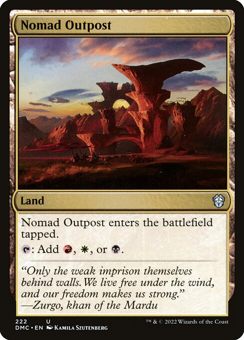 Nomad Outpost - Commander: Dominaria United