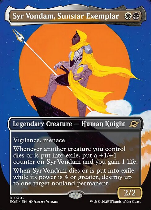 Syr Vondam, Sunstar Exemplar - Edge of Eternities