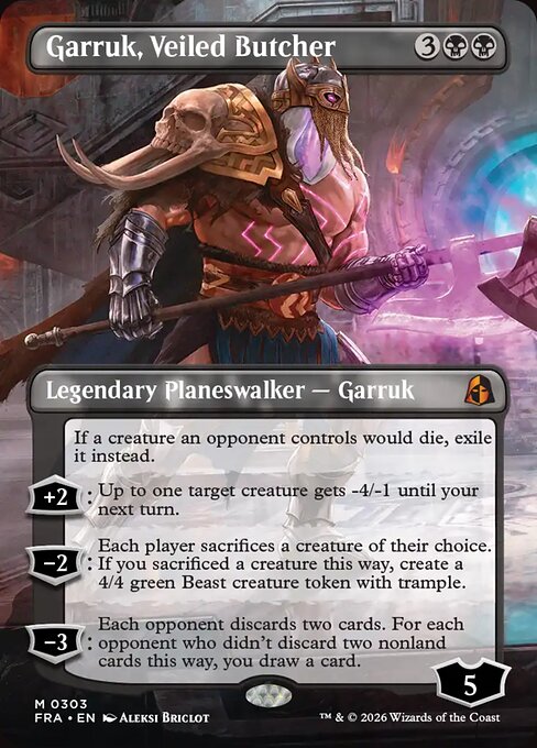 Garruk, Veiled Butcher (Borderless) - Reality Fracture