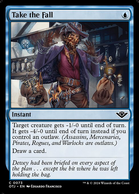 Take the Fall (Foil) - Outlaws of Thunder Junction