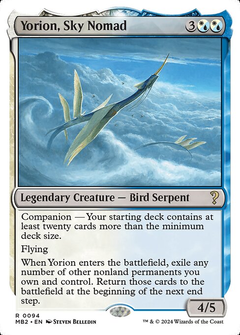 Yorion, Sky Nomad (White Border) - Mystery Booster 2