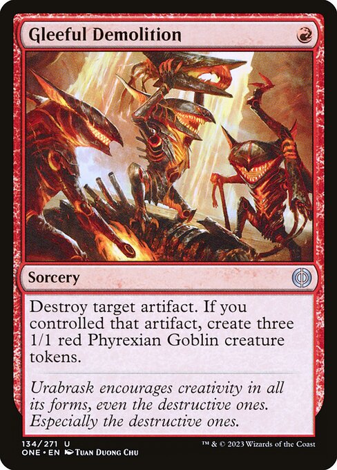 Gleeful Demolition (Foil) - Phyrexia: All Will Be One