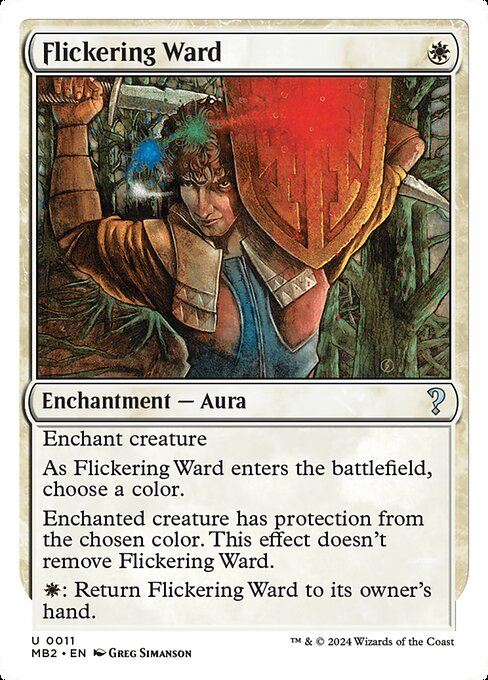 Flickering Ward (White Border) - Mystery Booster 2