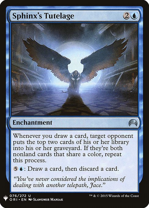 Sphinx's Tutelage - The List Reprints