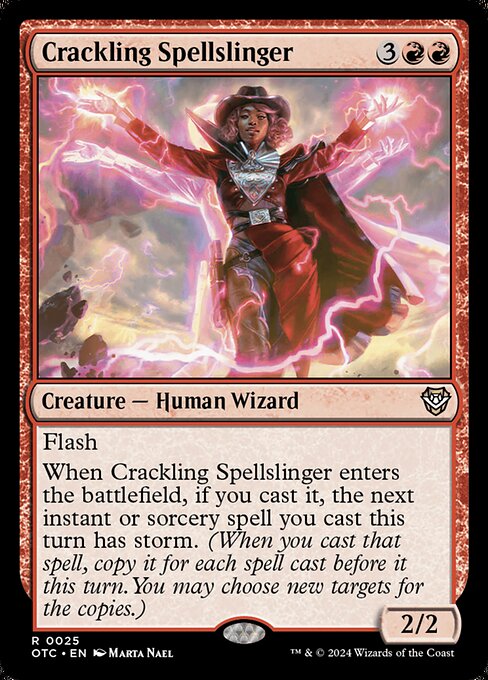 Crackling Spellslinger - Commander: Outlaws of Thunder Junction