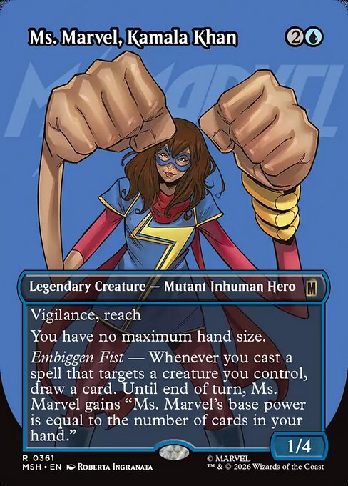 Ms. Marvel, Kamala Khan (Borderless) - Marvel Super Heroes