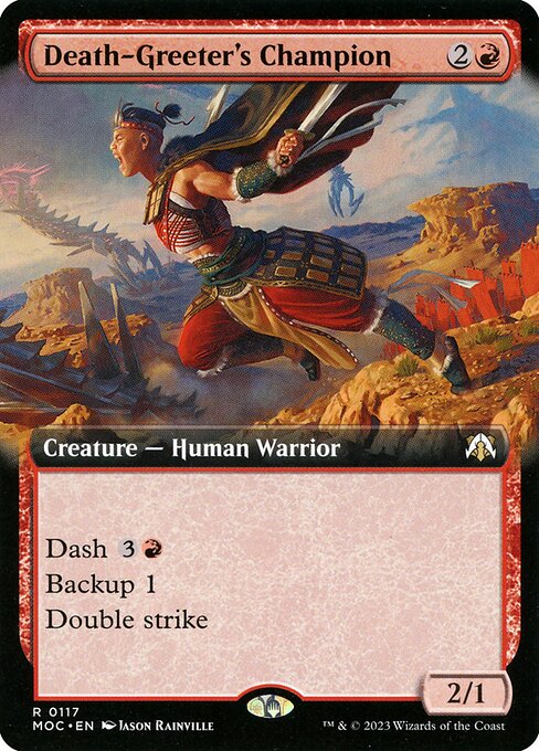 Death-Greeter's Champion (Extended Art) - Commander: March of the Machine