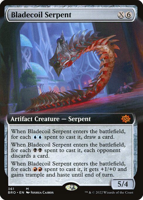 Bladecoil Serpent (Extended Art) - The Brothers' War