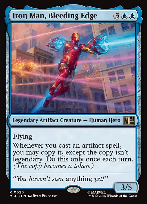 Iron Man, Bleeding Edge (Foil) - Commander: Marvel Super Heroes