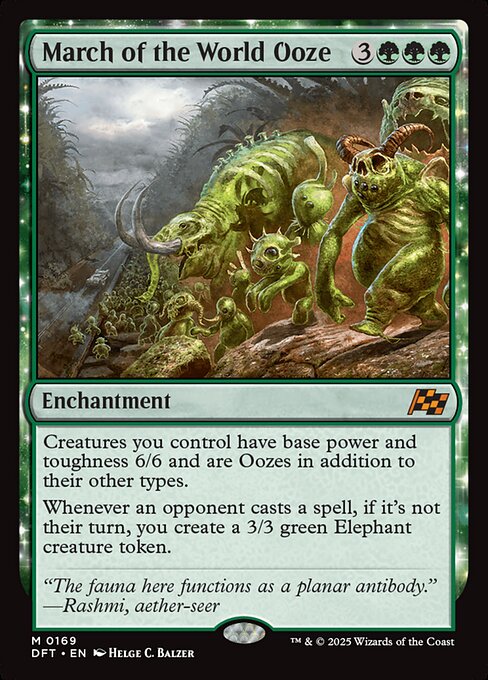 March of the World Ooze (Showcase) (Foil) - Aetherdrift